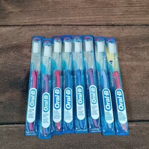 Oral-B Toothbrush Lot 8 Extra Soft Sensitive Indicator Multicolor New Sealed